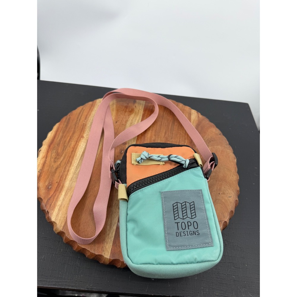 Topo Designs Mini Shoulder Bag Women OS Multi Colorblock Nylon Crossbody Pouch